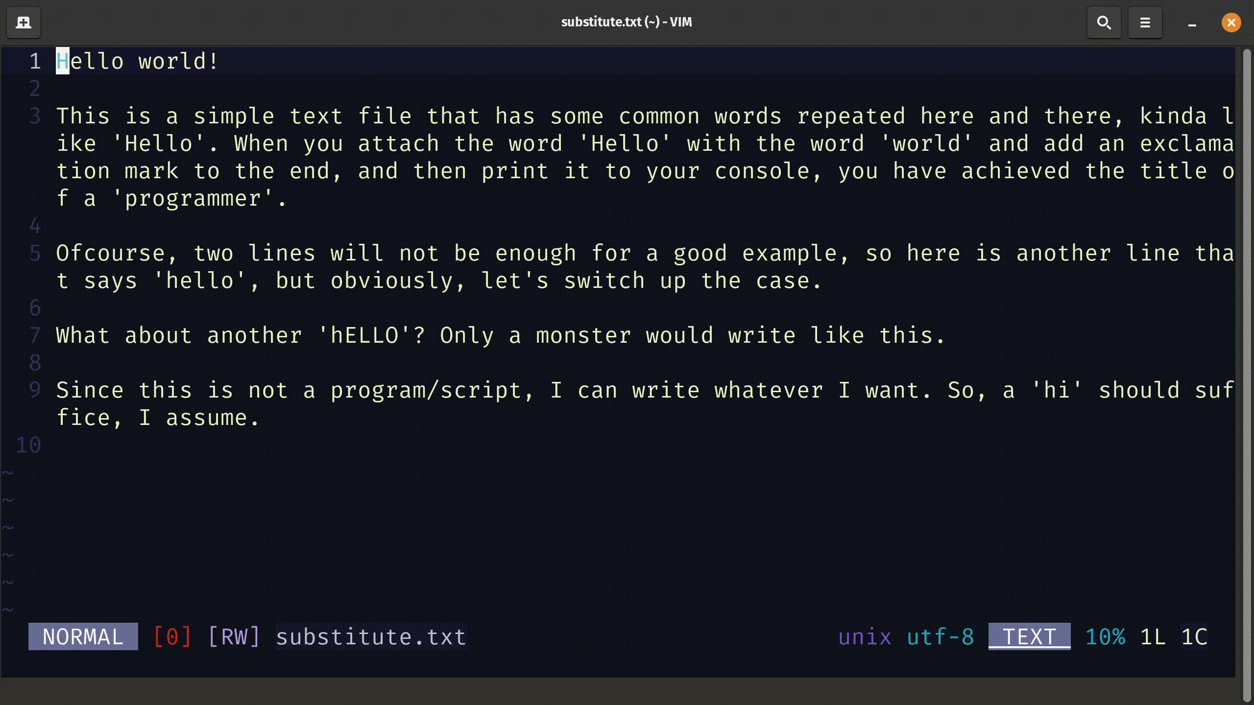 Find and Replace Text in Vim [With Gif Examples]