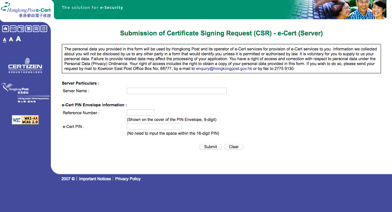 How to install Hongkong Post SSL eCert on Nginx web