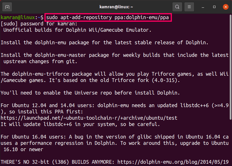 Install latest Dolphin Emulator for Gamecube & Wii on Linux