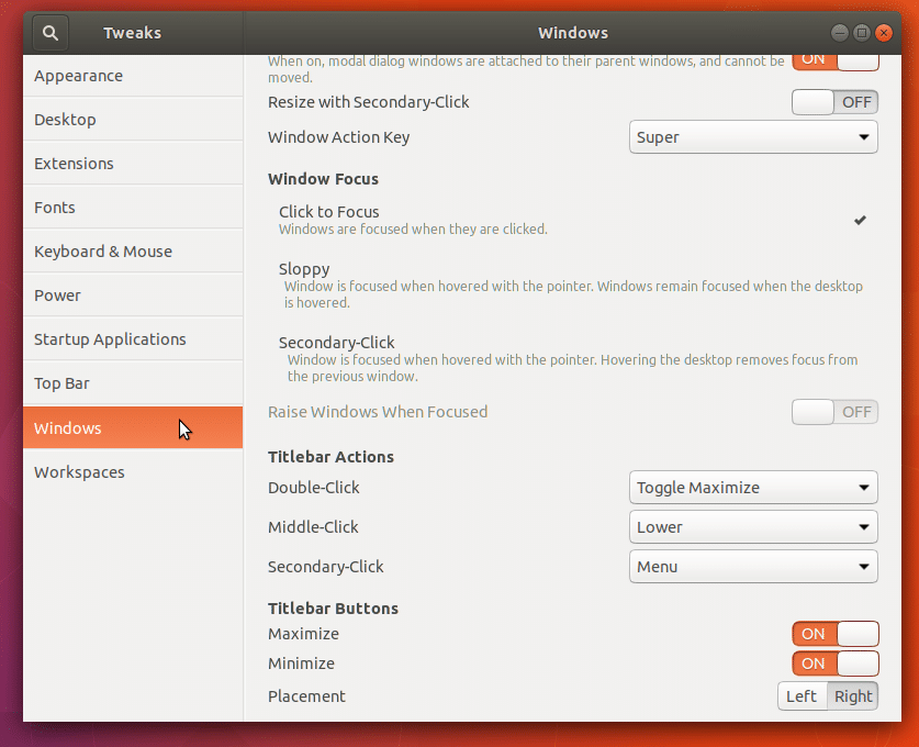Gnome Tweak Tool Ubuntu 17.10 Linux Hint
