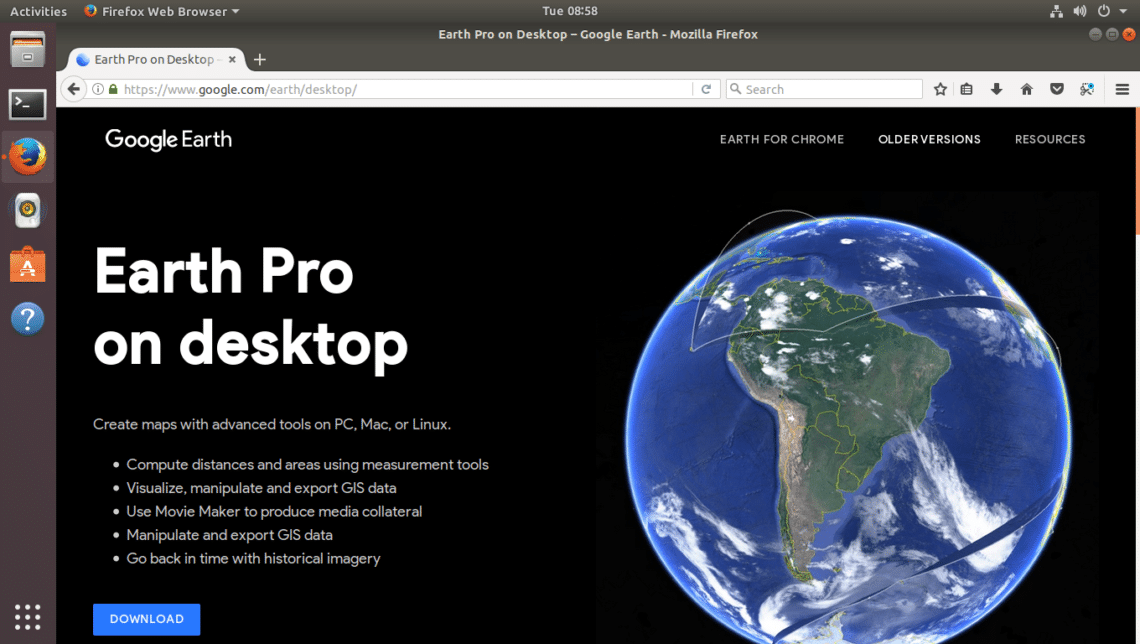 Install Google Earth on Ubuntu