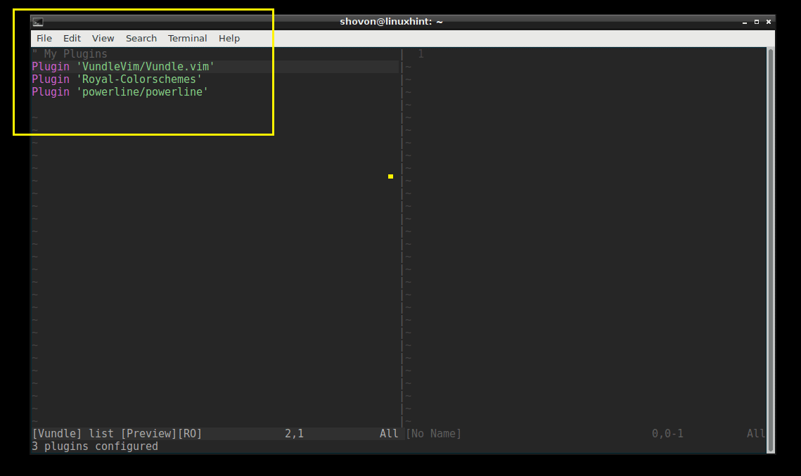 Installing vim plugins yodelta