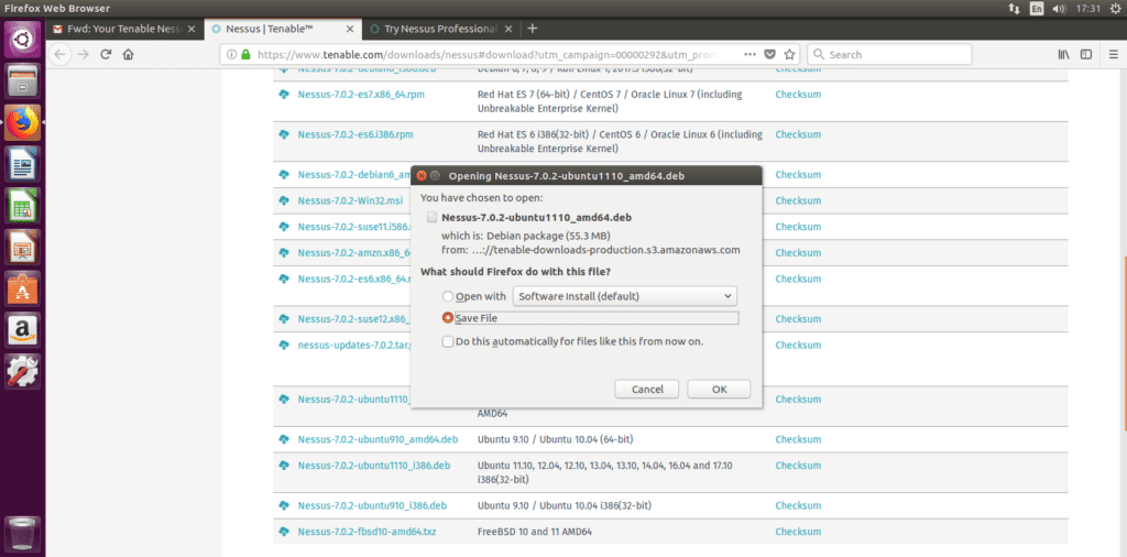 Nessus Ubuntu Installation and Tutorial