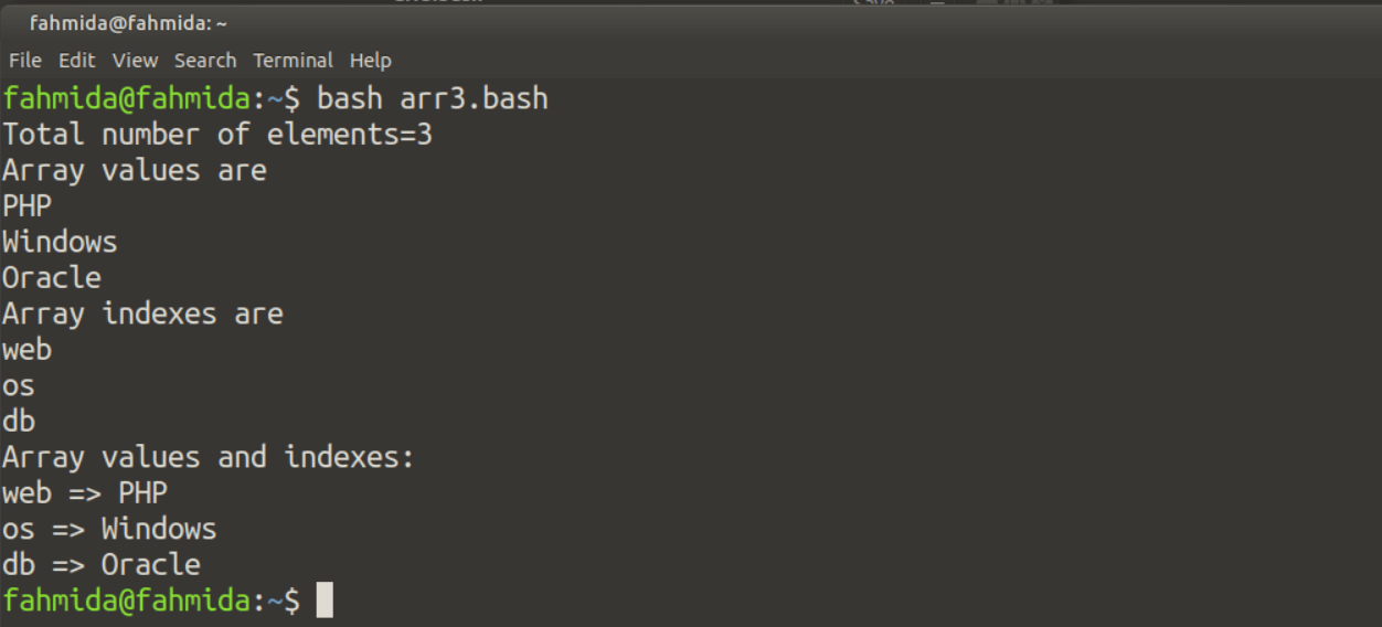 How to use arrays in Bash