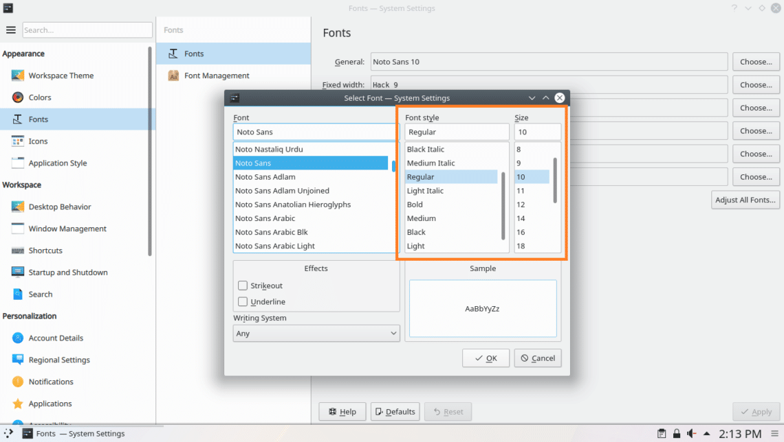 How to Customize Fonts on Arch Linux Linux Hint