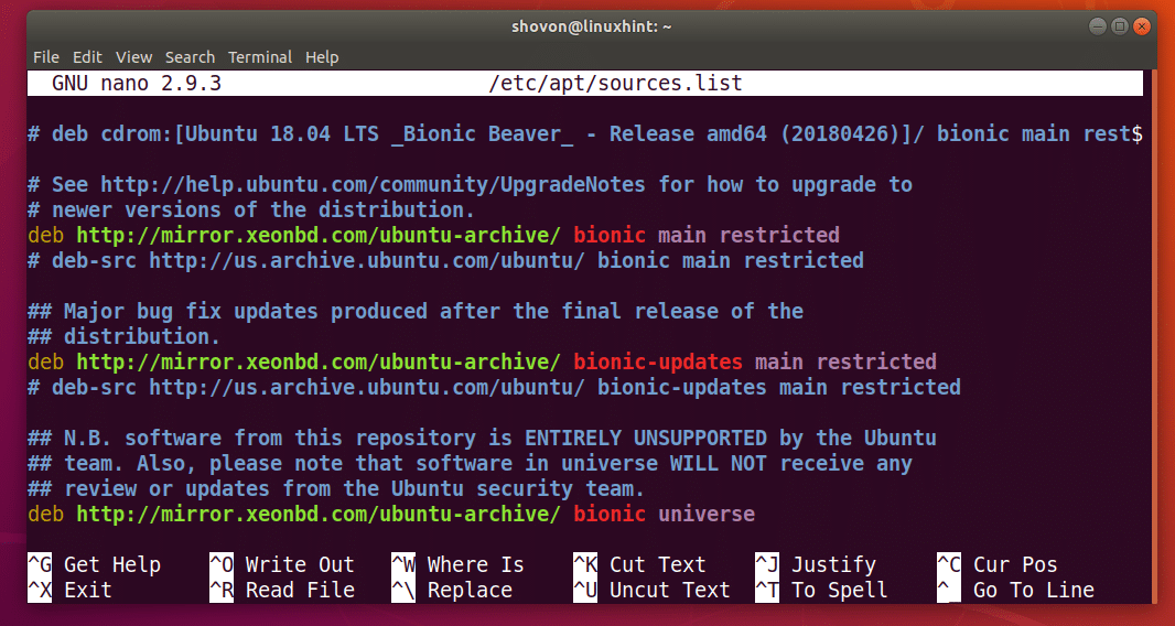 Understanding and Using sources.list for Ubuntu
