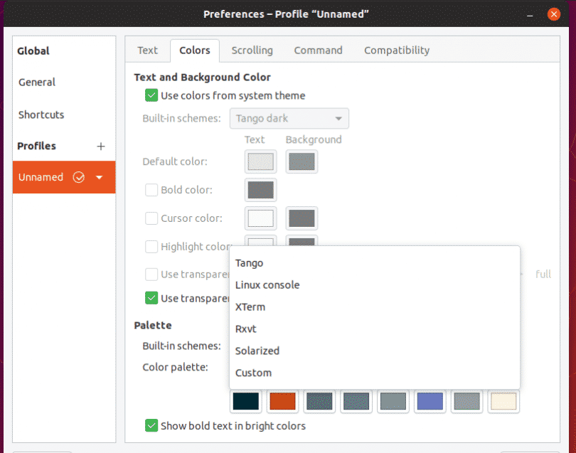 Update Ubuntu Terminal Color Scheme