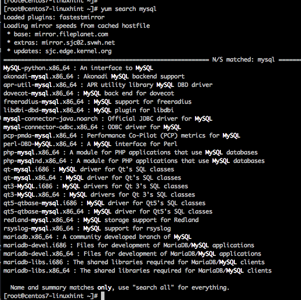 Install MySQL on CentOS 7.5 Linux Hint