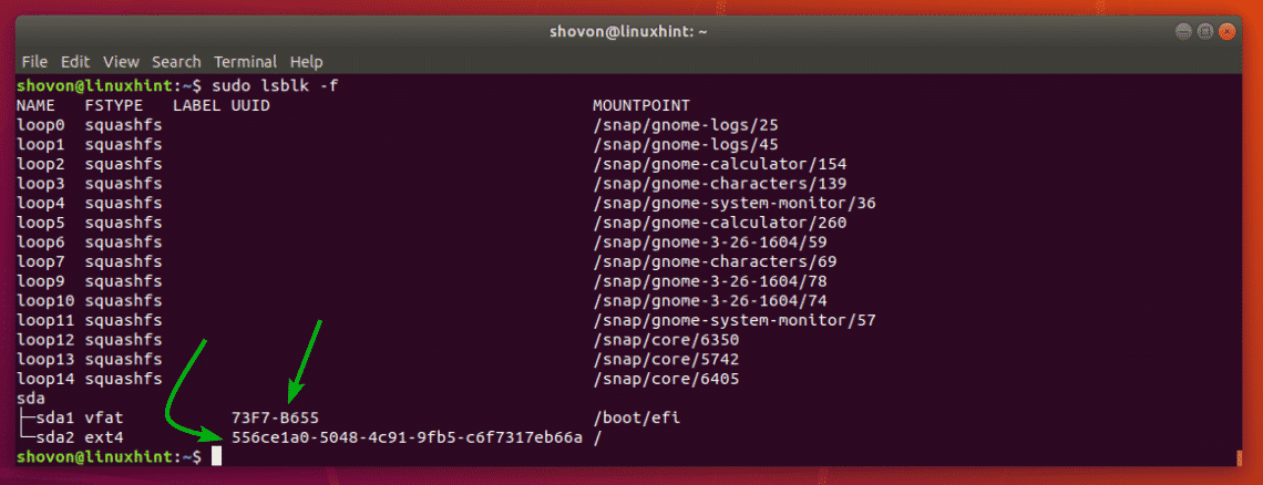 Find UUID of Storage Devices in Linux Linux Hint