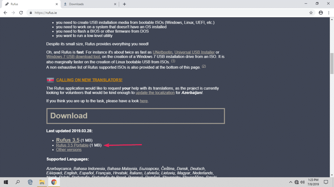 Creating Debian 10 Bootable USB Thumb Drive for Installing