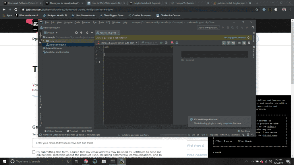 How to work with Jupyter Notebooks in PyCharm