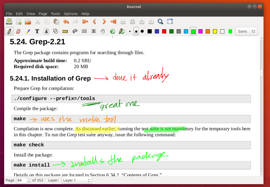 How to Install and Use Xournal Note Taking App on Ubuntu