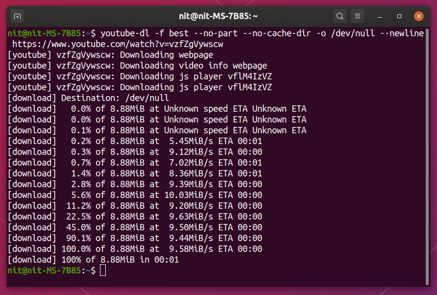 Command Line Apps to Perform a Speed Test on Linux