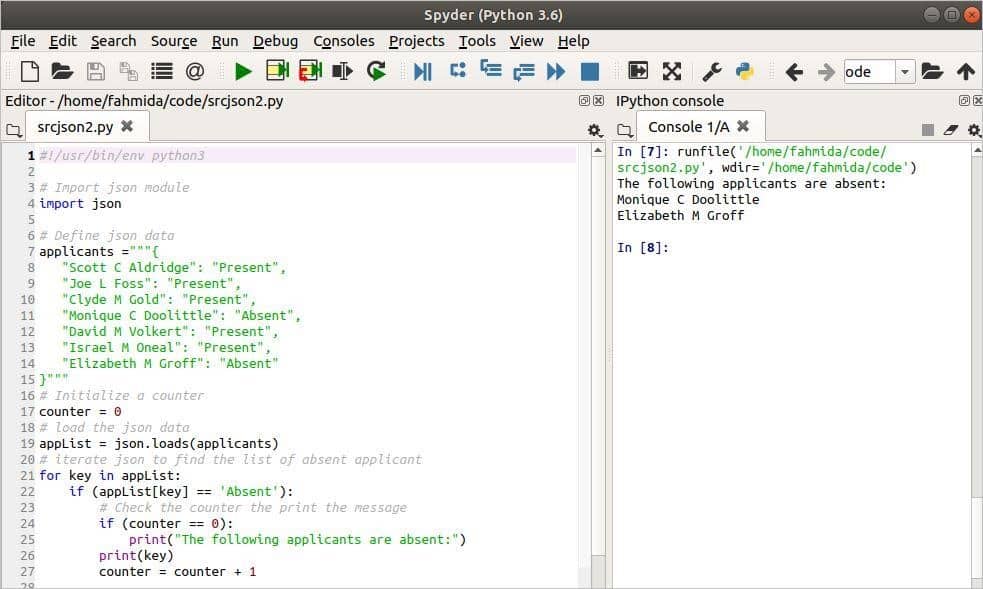How to search for data in JSON using python Linux Hint