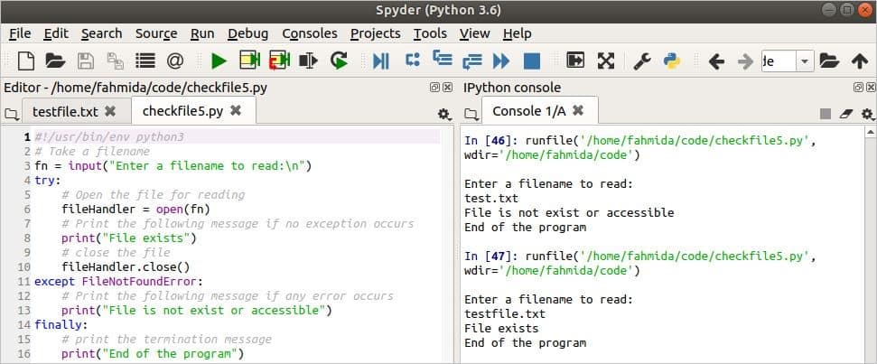 How to check a file exists in Python Linux Hint