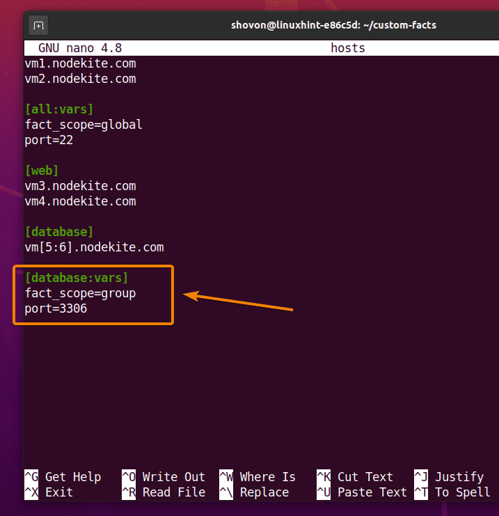 freshbreweddesign Ansible Host Variables