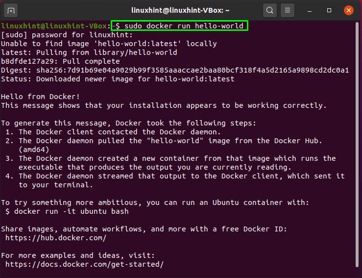 Docker Client Install Ubuntu