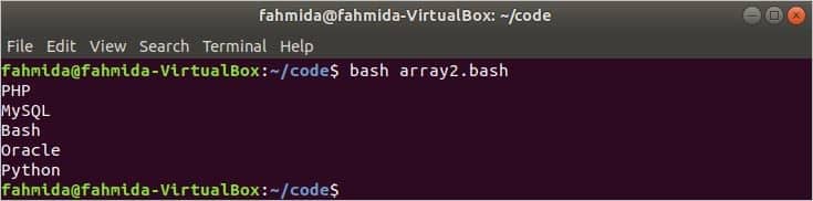 Bash append to array Linux Hint