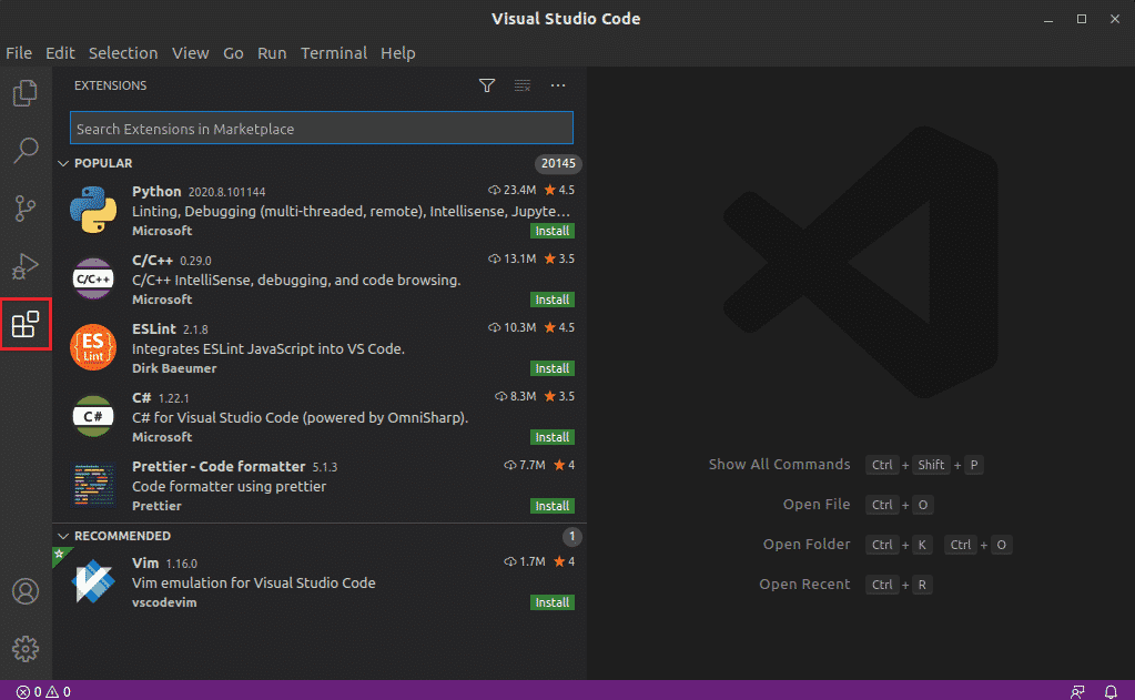 Install and Use VS Code in Ubuntu 20.04 Linux Hint