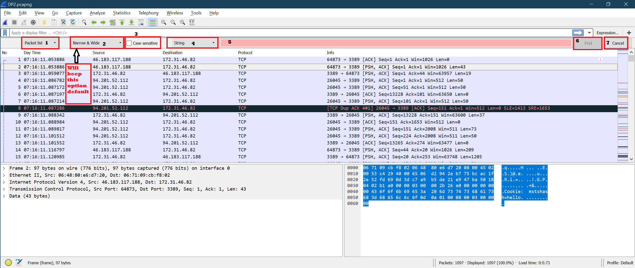 How to Use Wireshark to Search for a String in Packets