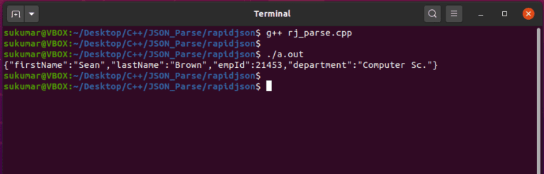 How to parse JSON in C++ Linux Hint