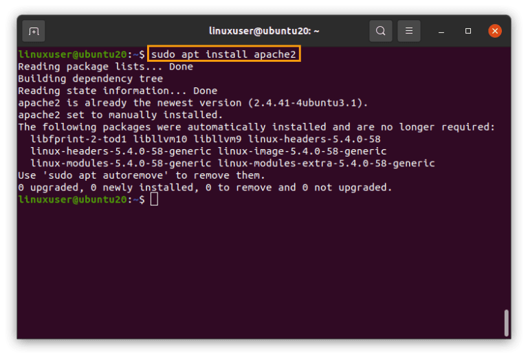 Set up LAMP(Linux, Apache, MySQL, PHP) Stack on Ubuntu 20.04 Linux Hint