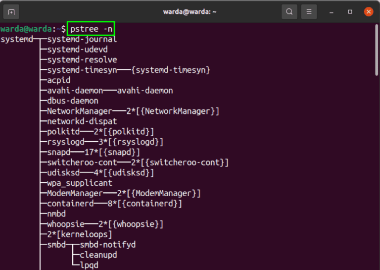 Linux Pstree Command Tutorial