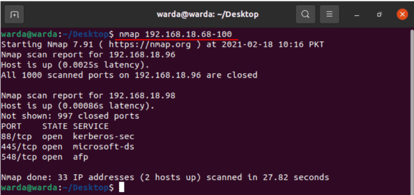 How to Use Nmap Command on Ubuntu 20.04 Linux Hint