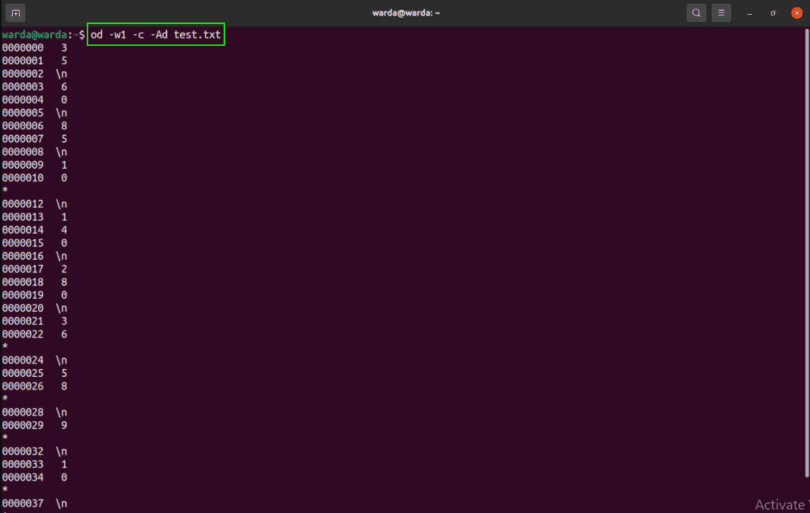 Od Command Tutorial Linux