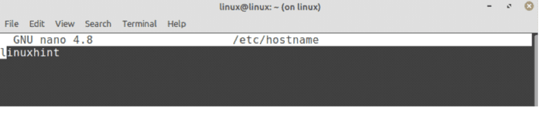 How to Change Hostname on Linux Mint 20 Linux Hint