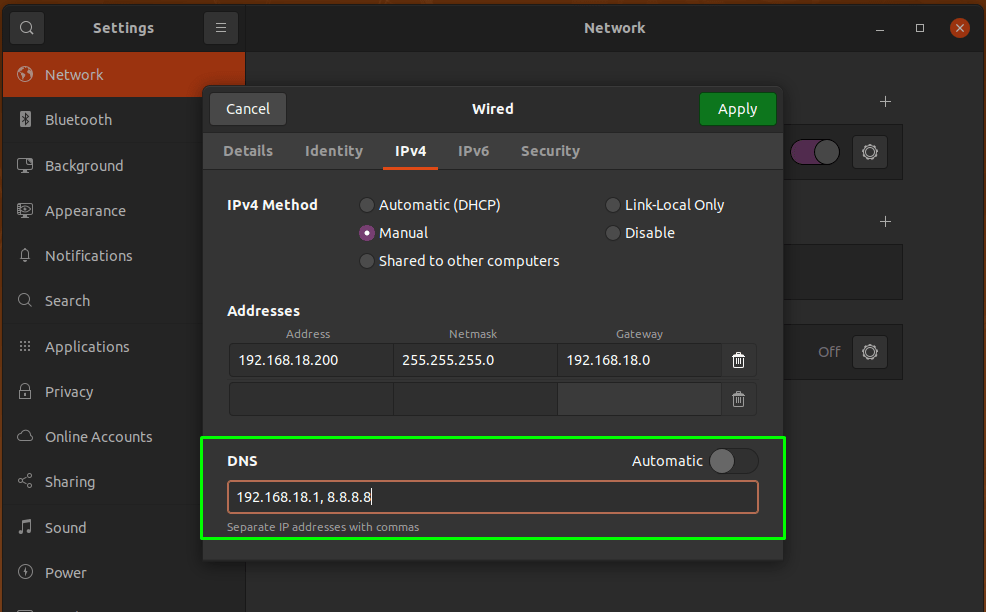 How to Configure Static IP Address on Ubuntu 20.04? Linux Hint Gice