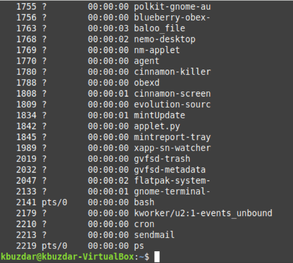 The Linux “ps” Command Examples