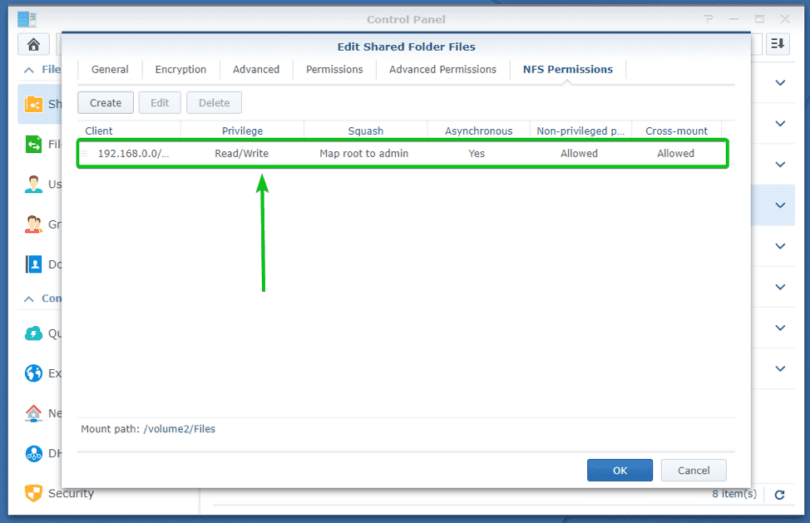 How to Use NFS to Mount Synology to Linux as a Storage Space?