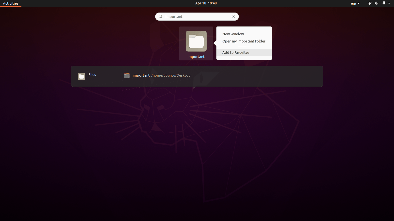 How do I add a folder to the sidebar in Ubuntu?