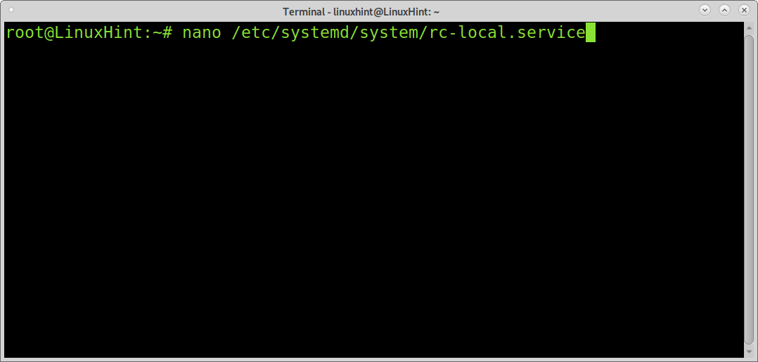 How to use /etc/rc.local at boot