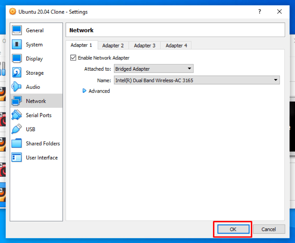 How do I enable the on VirtualBox?