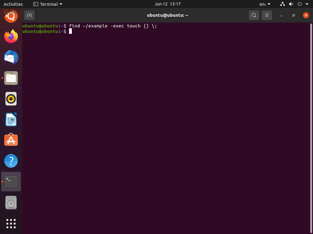 How to touch all files in subtree recursively Linux?