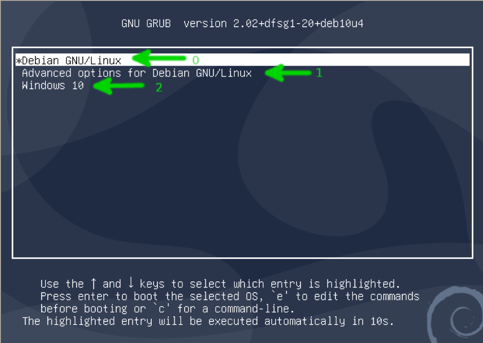 데비안 리눅스에서 브 부팅 순서 변경 UAC Blog