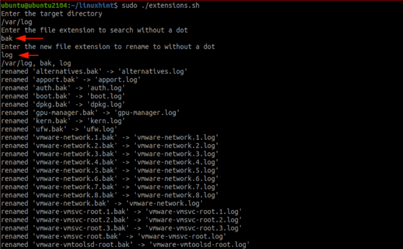 How to Use Bash to Change the File Extension of Multiple Files in a Folder