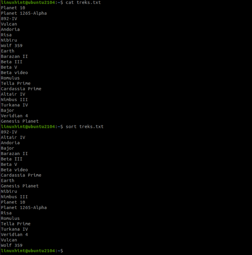 How to Sort in Linux Bash by Column