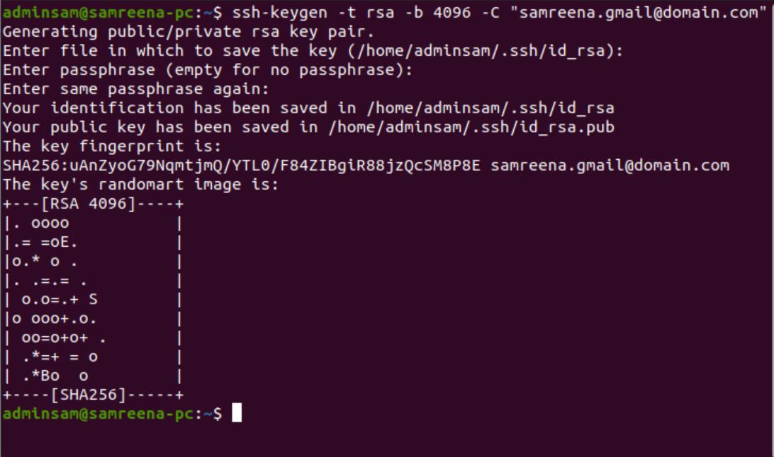 Ubuntu Generate SSH key step by step