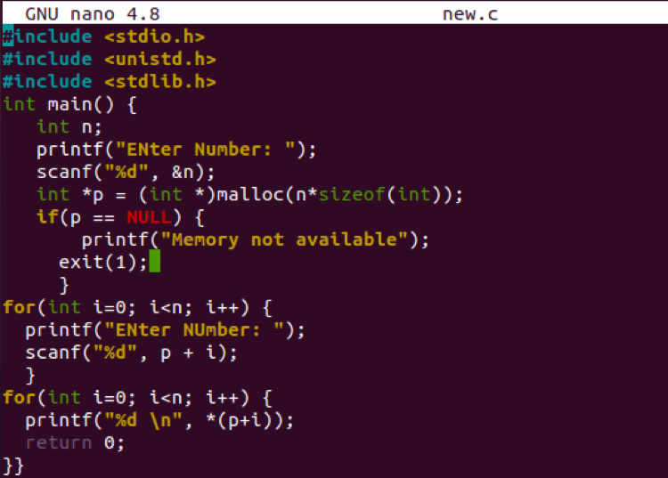 How to Check for Malloc Error in C