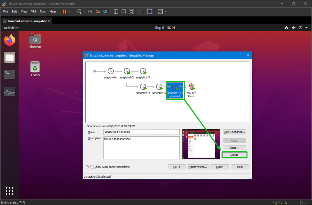How to Take Snapshots of Virtual Machines in VMware Workstation Pro 16