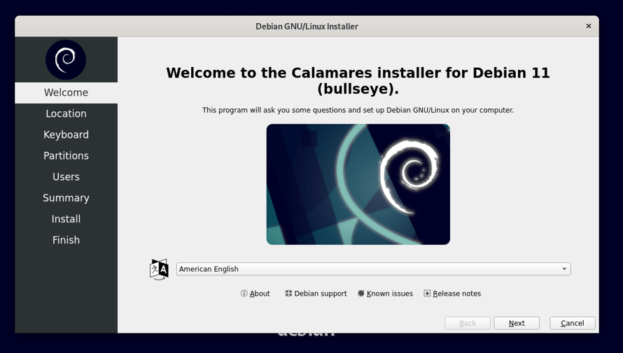 How to use Debian 11 live USB