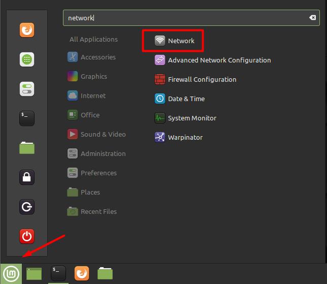 How to configure a network on Linux Mint