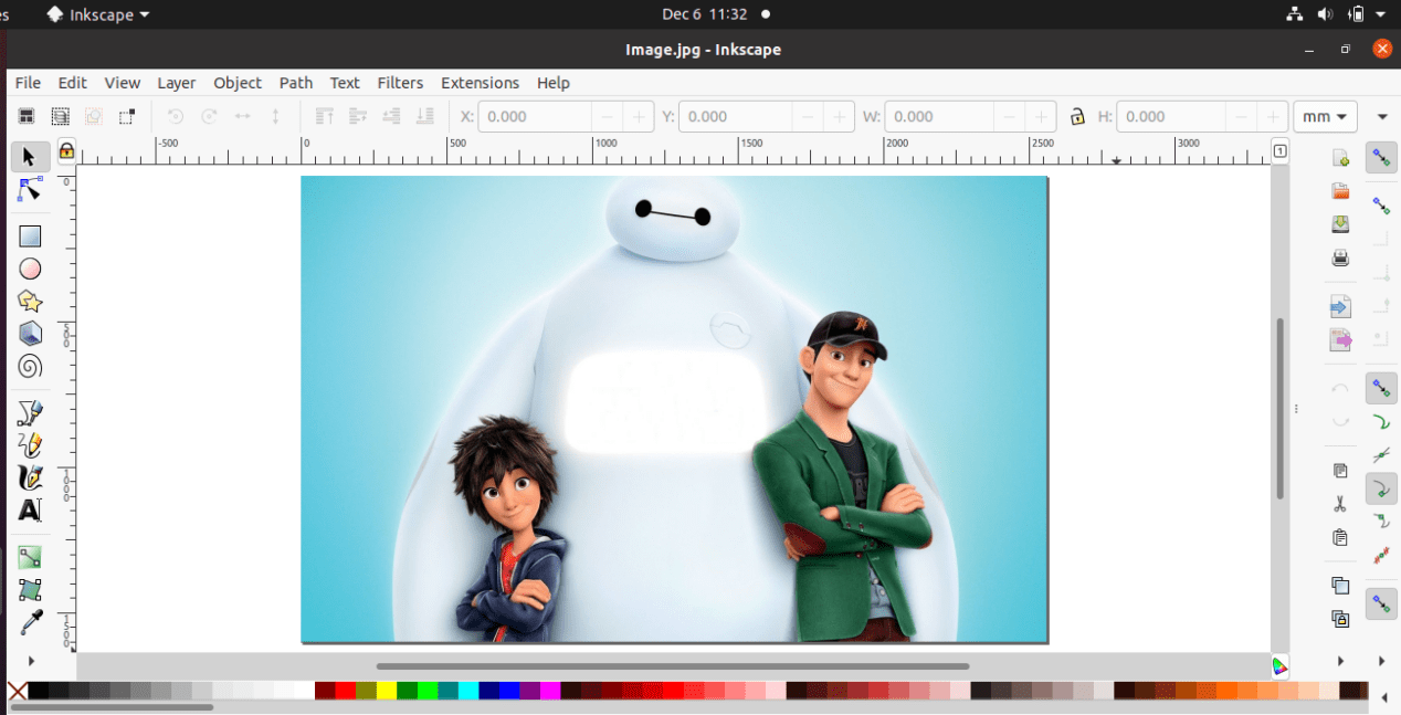 How to remove background in Inkscape