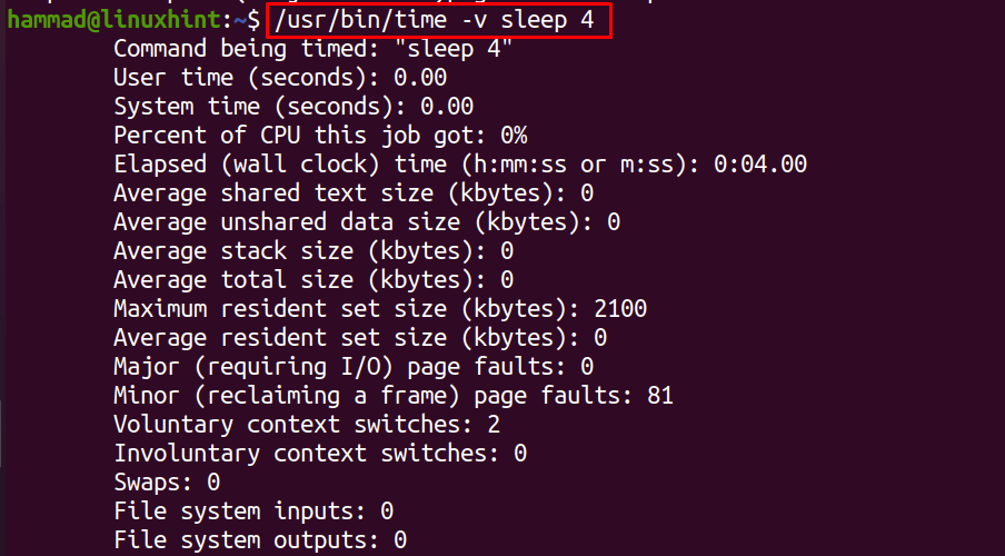 How to use time command in Linux