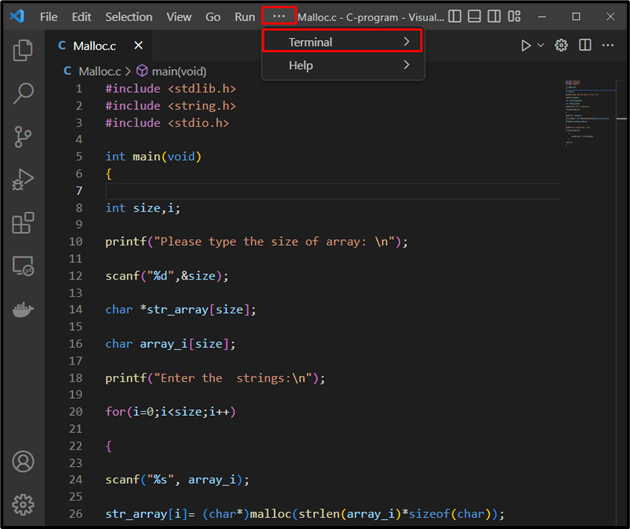 How to Create an Array of Strings Using Malloc() in C Programming