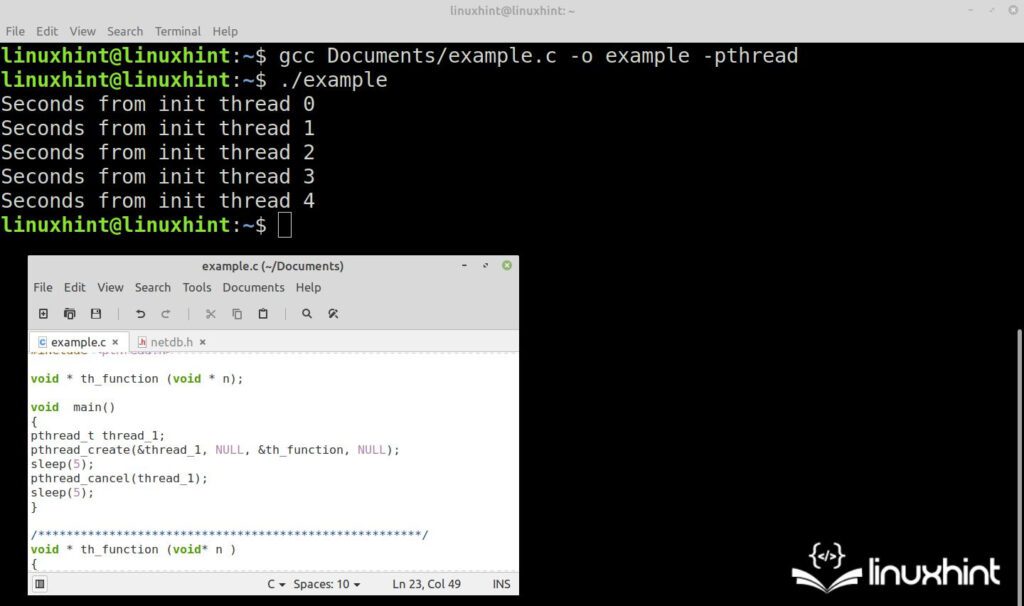 Pthread_Function() in C Language Linux Consultant
