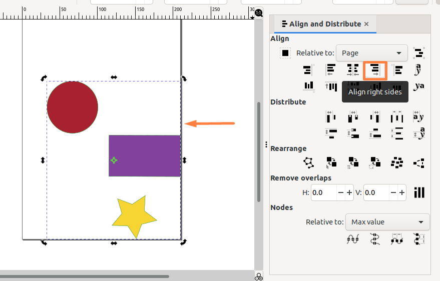 How to group objects in Inkscape